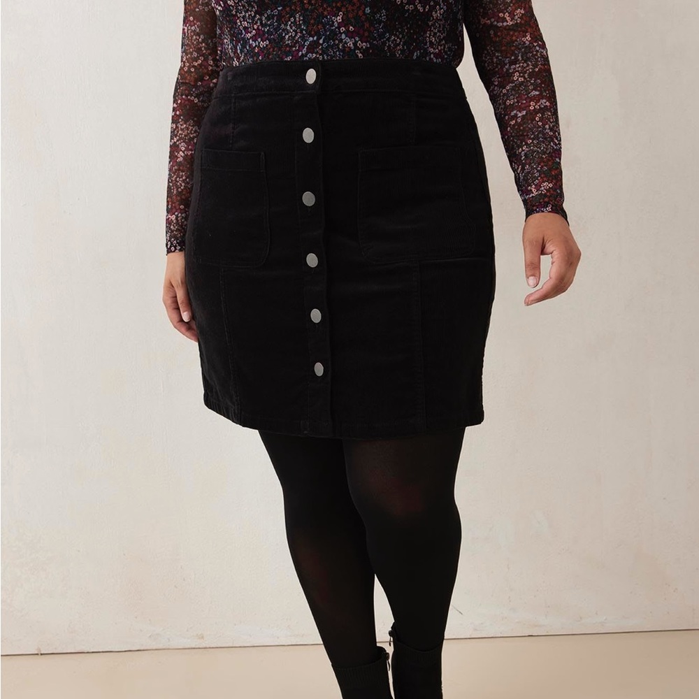 Corduroy Mini Skirt